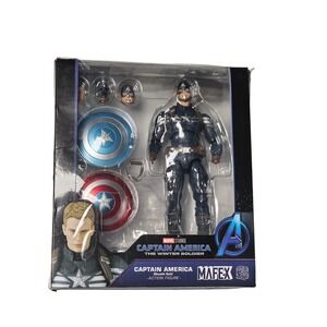 Mafex No 202 Captain America Stealth Suit Action Figure Marvel Studios